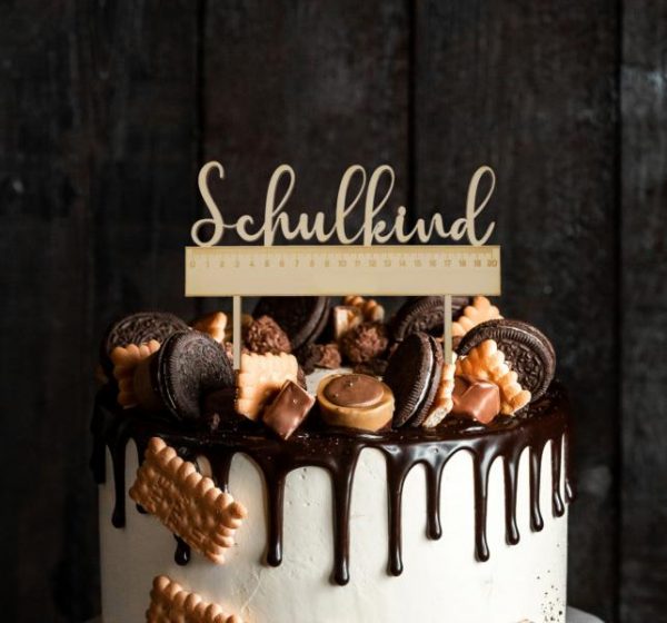 Cake Topper - Schulkind Lineal