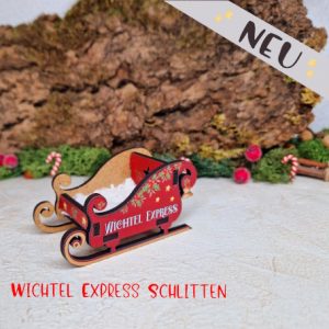 Schlitten Wichtel Express /Miniatur Zubehör